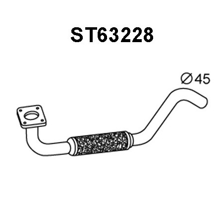 Tuyau d'échappement VENEPORTE