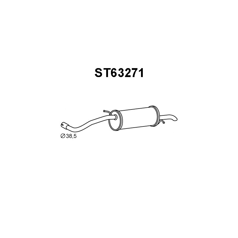 Silencieux arrière VENEPORTE