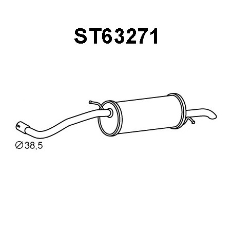 Silencieux arrière VENEPORTE