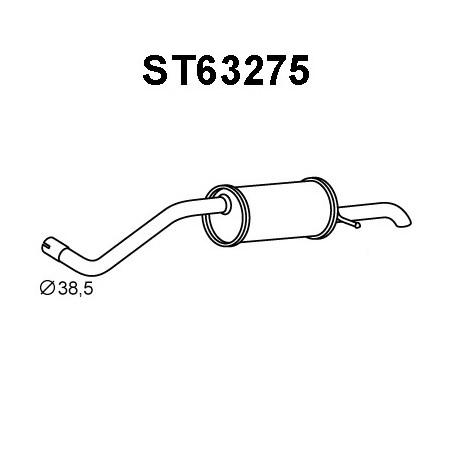 Silencieux arrière VENEPORTE