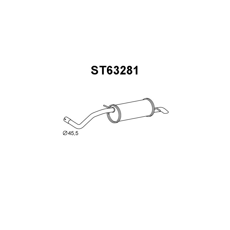 Silencieux arrière VENEPORTE