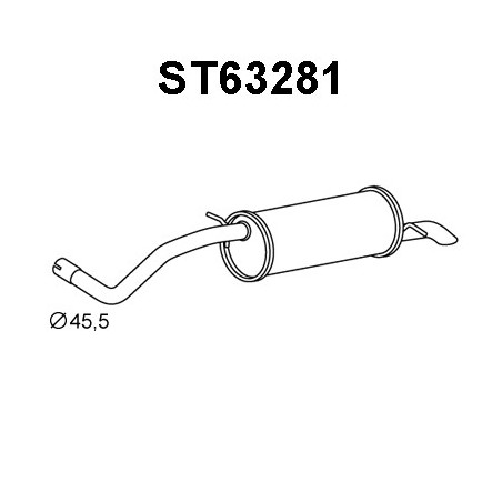 Silencieux arrière VENEPORTE