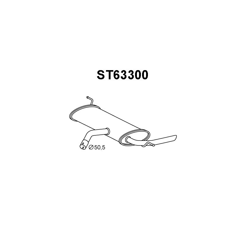 Silencieux arrière VENEPORTE