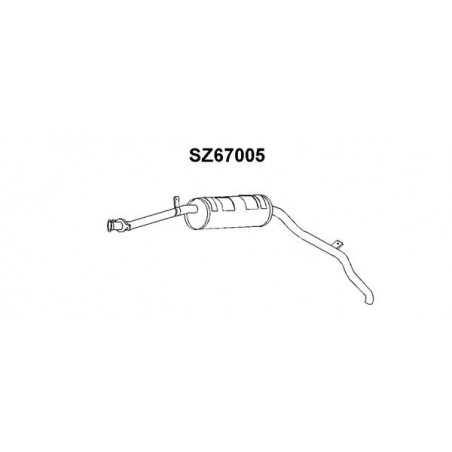 Silencieux arrière VENEPORTE