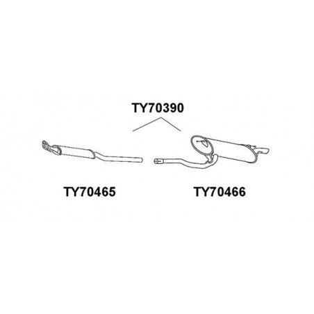 Silencieux arrière VENEPORTE