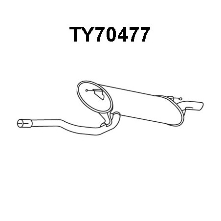 Silencieux arrière VENEPORTE