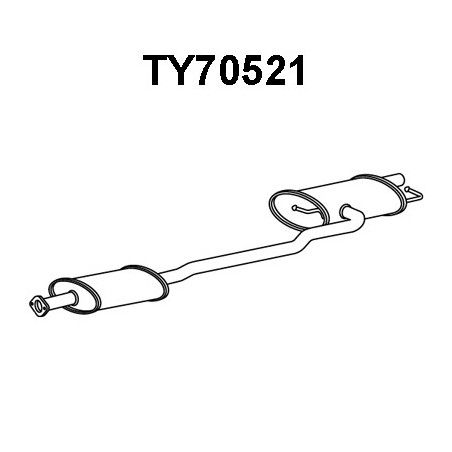 Silencieux arrière VENEPORTE