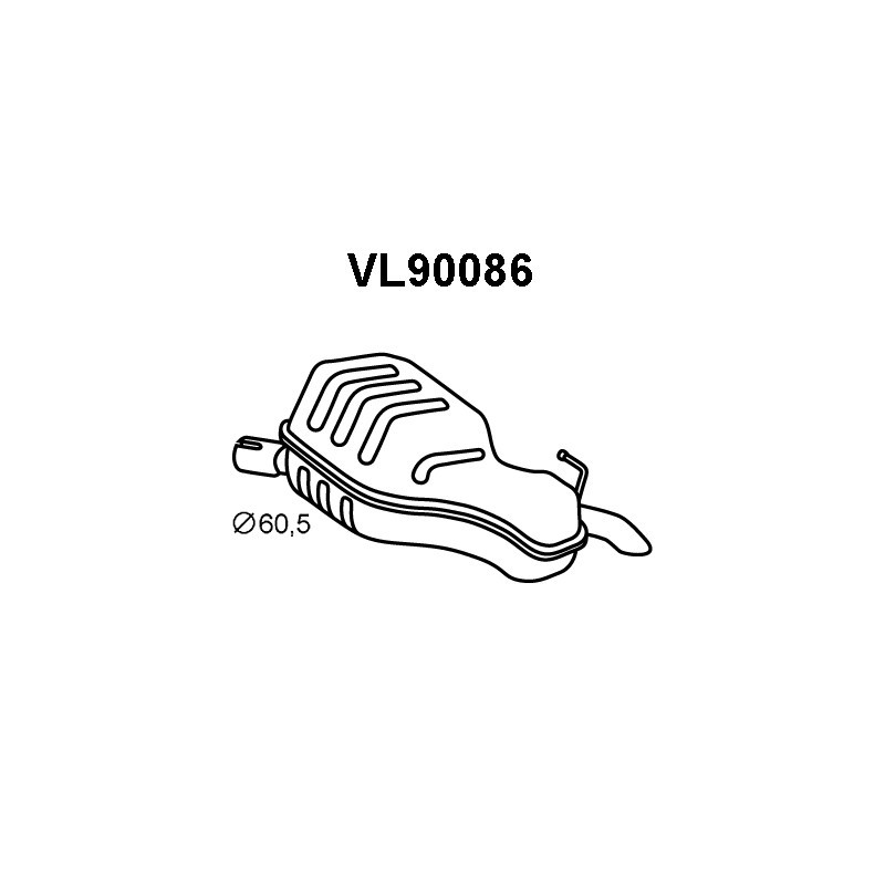 Silencieux arrière VENEPORTE