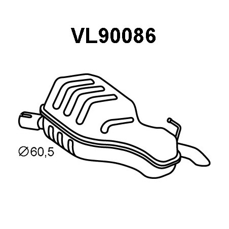 Silencieux arrière VENEPORTE