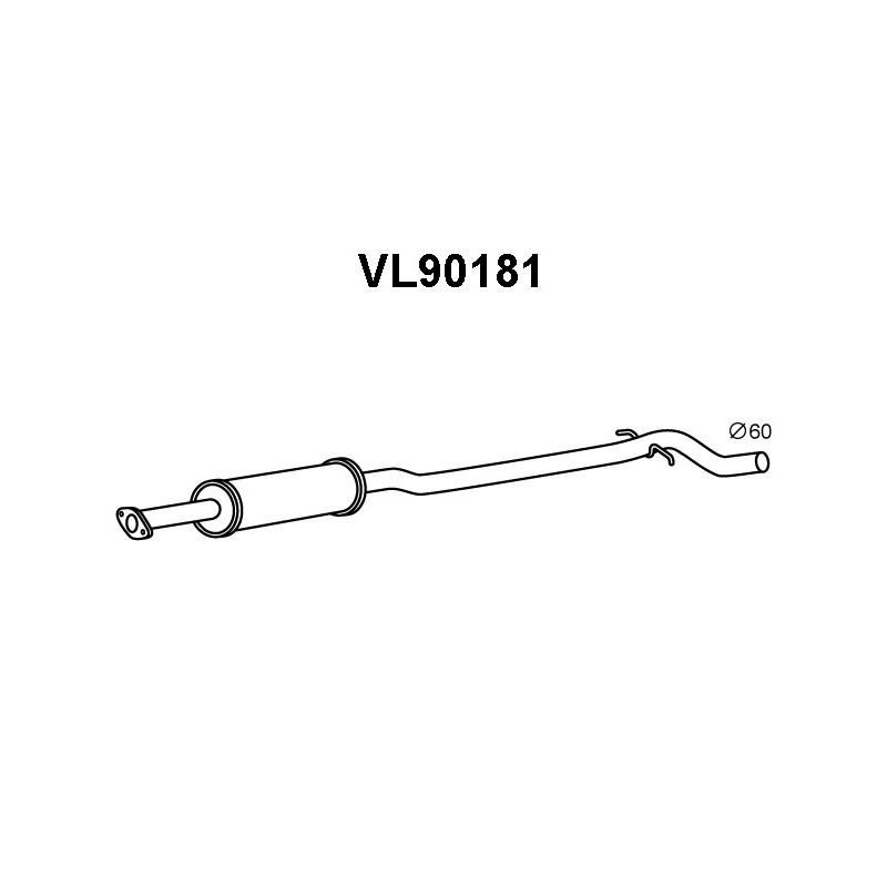 Silencieux intermédiaire VENEPORTE
