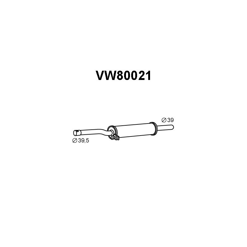 Silencieux intermédiaire VENEPORTE