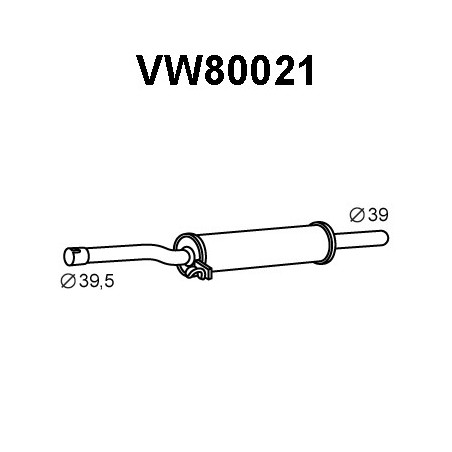 Silencieux intermédiaire VENEPORTE