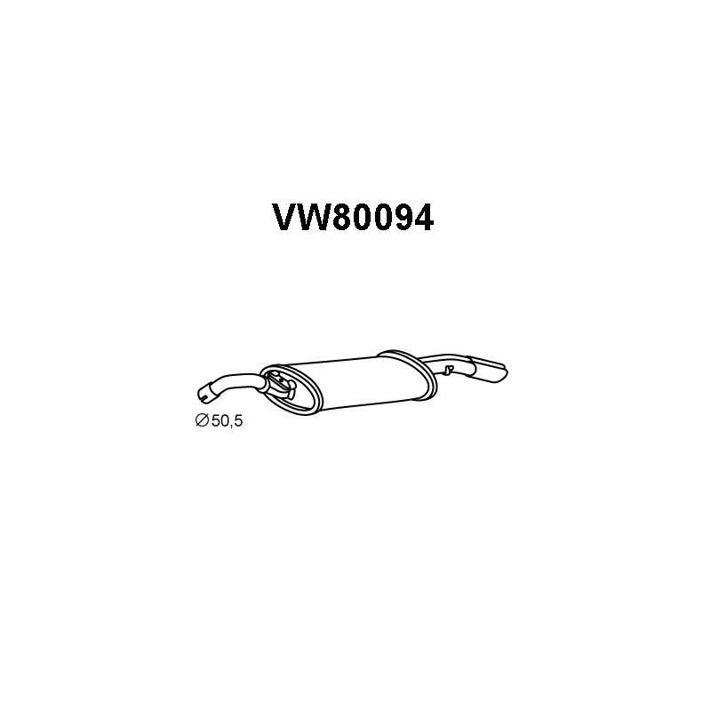 Silencieux arrière VENEPORTE