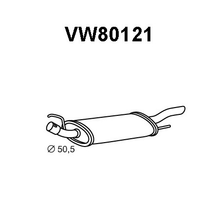 Silencieux arrière VENEPORTE