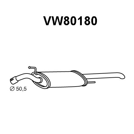 Silencieux arrière VENEPORTE