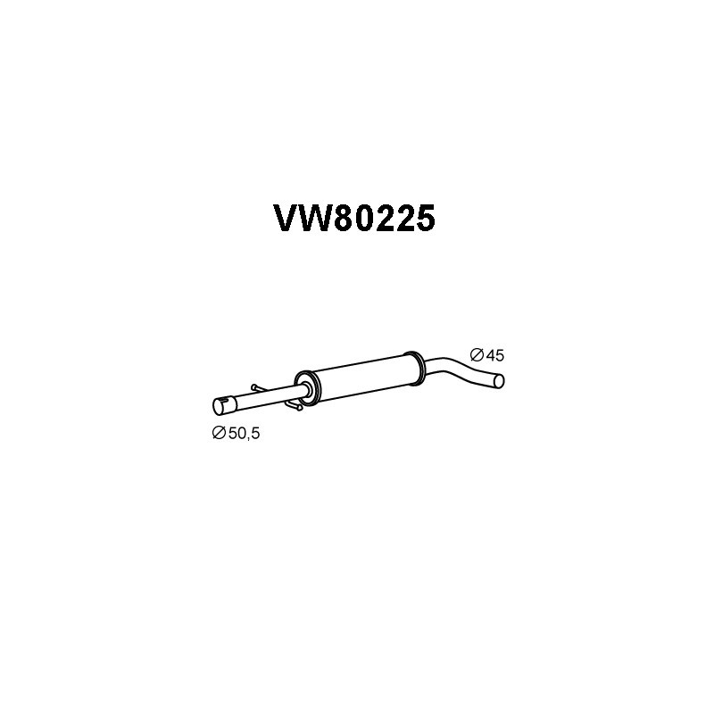 Silencieux intermédiaire VENEPORTE