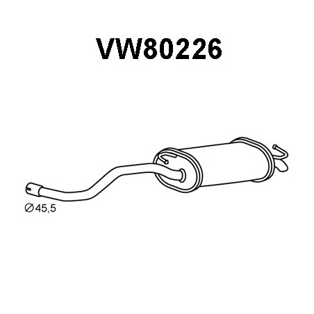 Silencieux arrière VENEPORTE