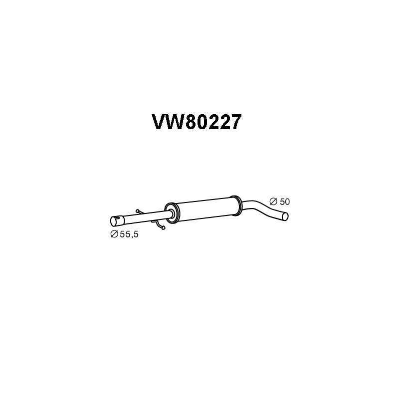 Silencieux intermédiaire VENEPORTE
