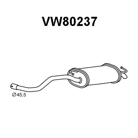 Silencieux arrière VENEPORTE