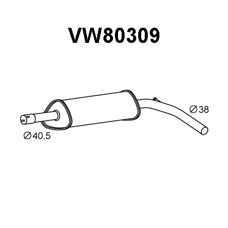 Silencieux intermédiaire VENEPORTE