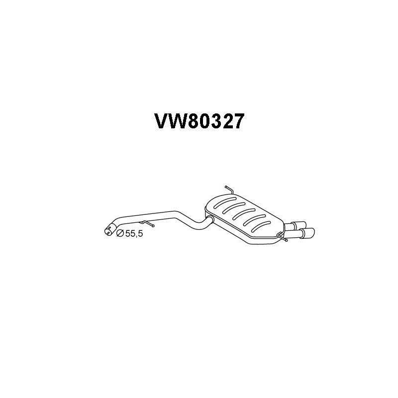 Silencieux arrière VENEPORTE