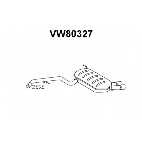 Silencieux arrière VENEPORTE