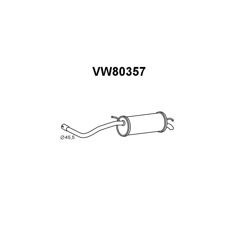 Silencieux arrière VENEPORTE