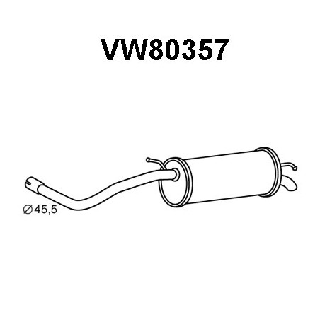 Silencieux arrière VENEPORTE