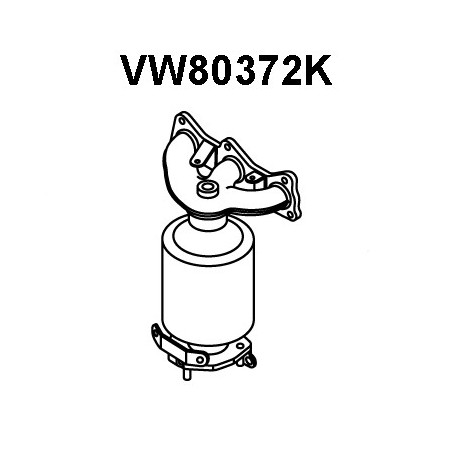 Catalyseur en coude VENEPORTE