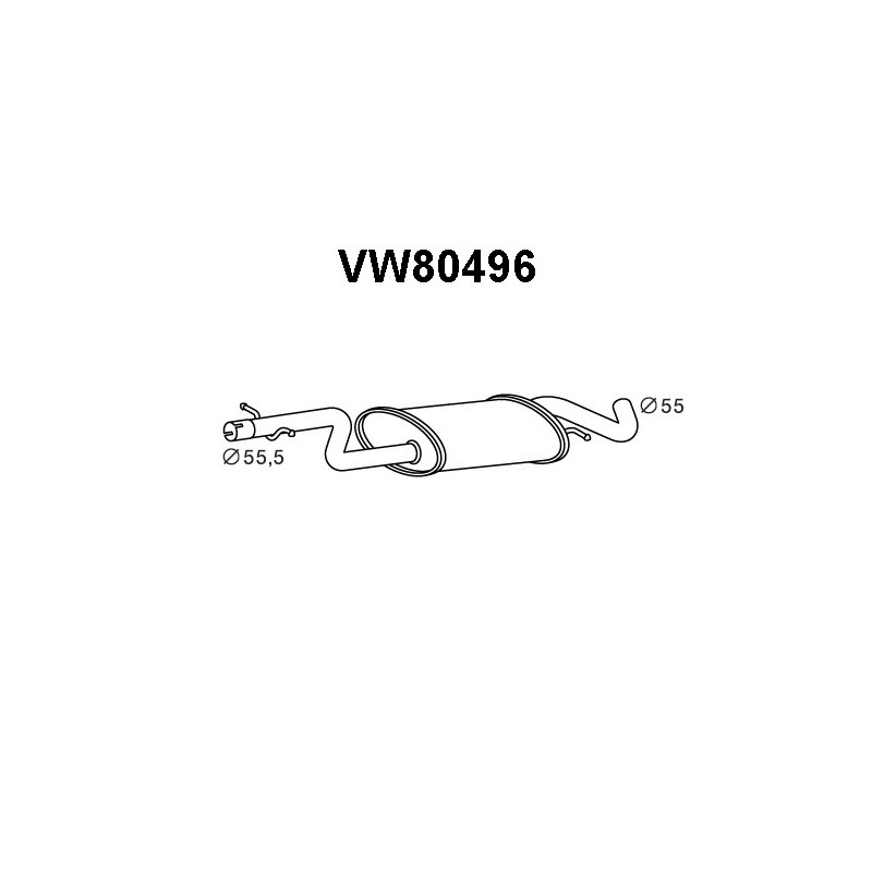 Silencieux intermédiaire VENEPORTE