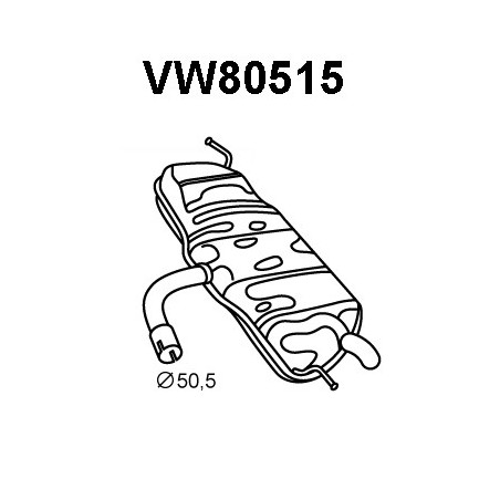 Silencieux arrière VENEPORTE
