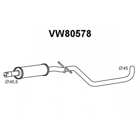 Silencieux intermédiaire VENEPORTE