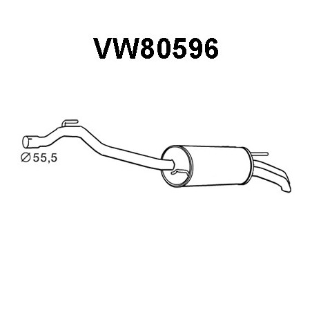 Silencieux arrière VENEPORTE