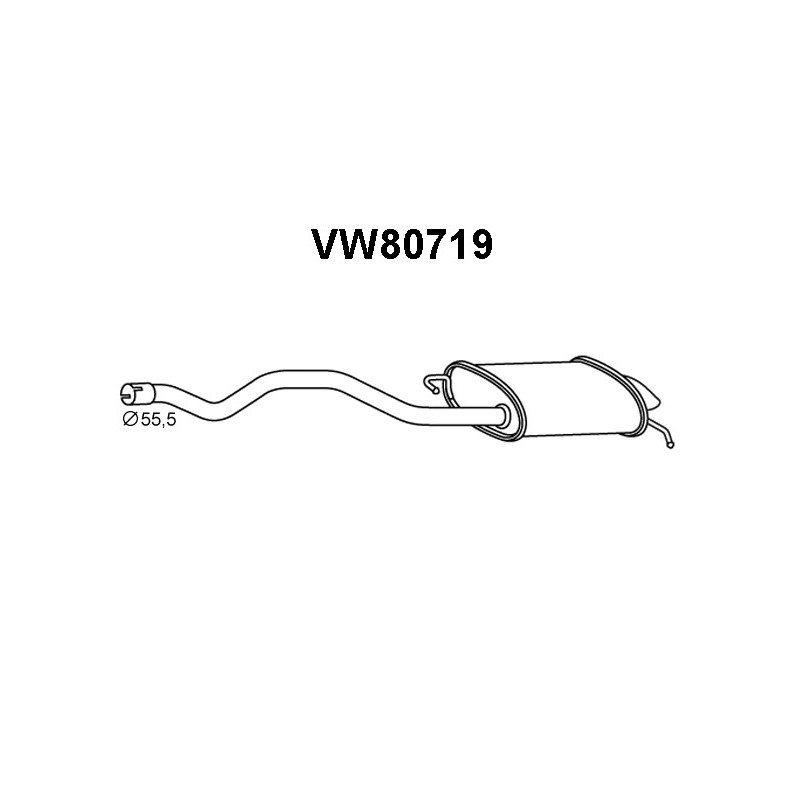 Silencieux arrière VENEPORTE