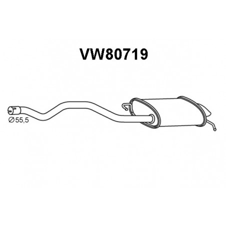 Silencieux arrière VENEPORTE