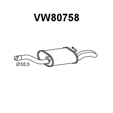 Silencieux arrière VENEPORTE