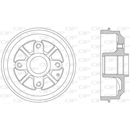 Tambour de frein OPEN PARTS