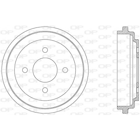 Tambour de frein OPEN PARTS