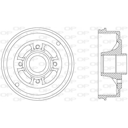 Tambour de frein OPEN PARTS