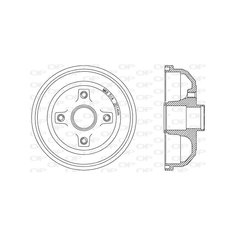 Tambour de frein OPEN PARTS