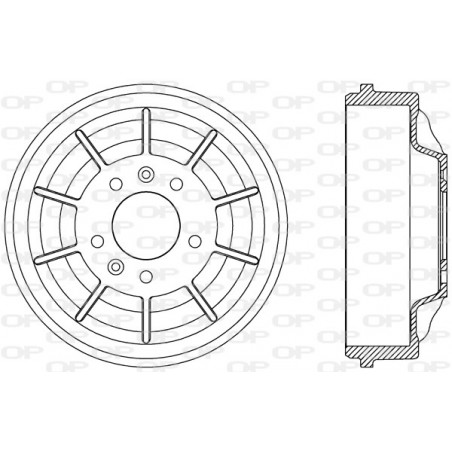 Tambour de frein OPEN PARTS