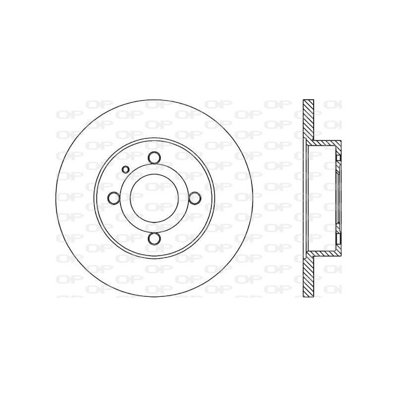 Jeu de 2 disques de frein OPEN PARTS
