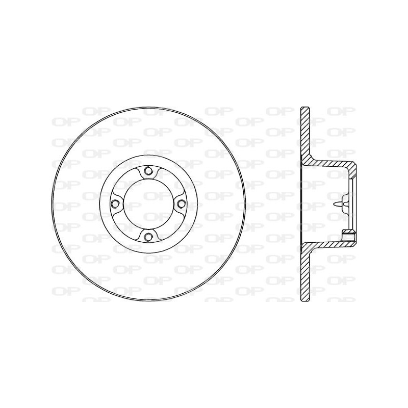 Jeu de 2 disques de frein OPEN PARTS