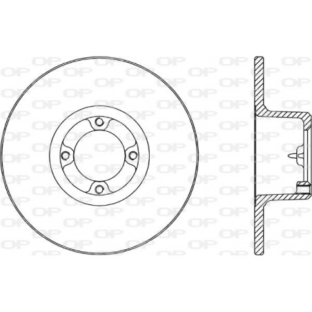 Jeu de 2 disques de frein OPEN PARTS