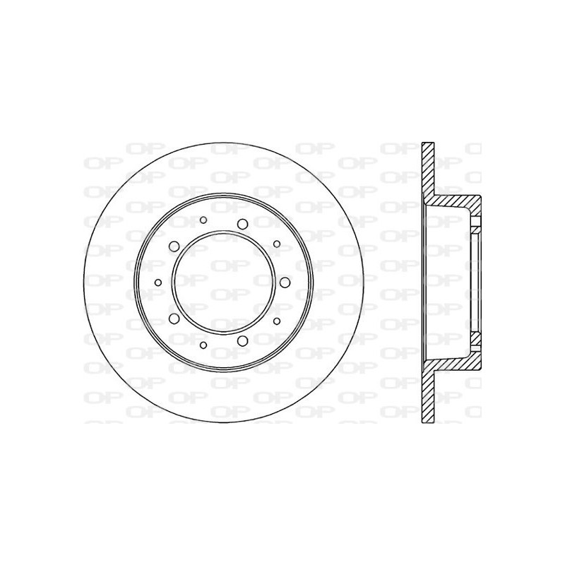 Jeu de 2 disques de frein OPEN PARTS