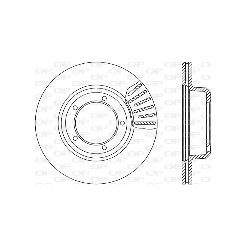 Jeu de 2 disques de frein OPEN PARTS