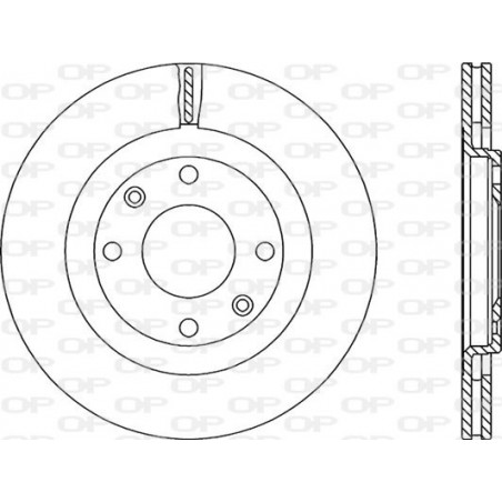Jeu de 2 disques de frein OPEN PARTS