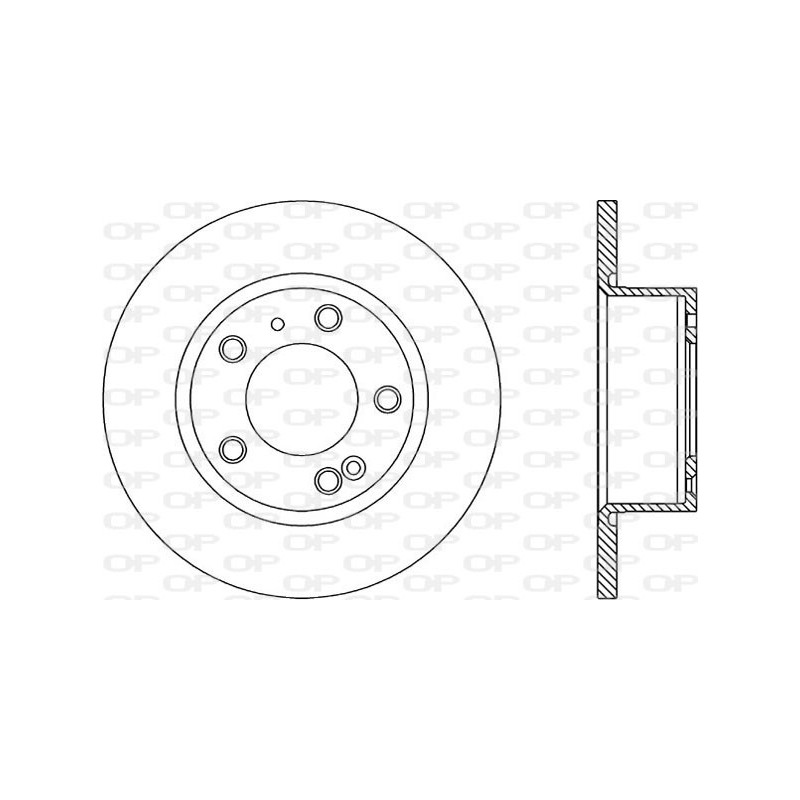 Jeu de 2 disques de frein OPEN PARTS