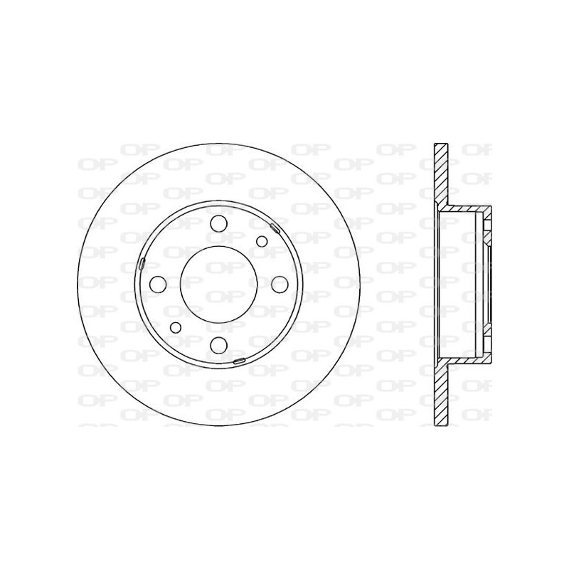 Jeu de 2 disques de frein OPEN PARTS