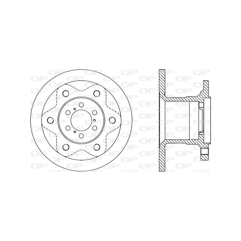 Jeu de 2 disques de frein OPEN PARTS